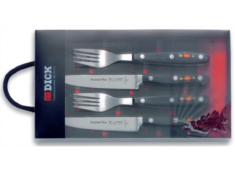 Coffret 4 couverts Dick Premier Plus lames forg&eacute;s 12cm