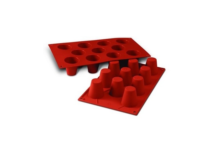 Moule en silicone professionnel Silicon Flex 300x175mm 11 babas 4.5cm