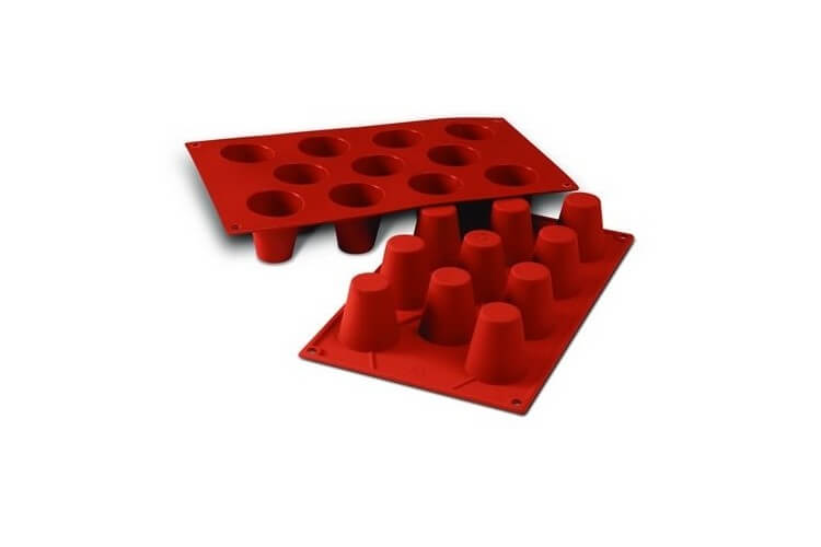 Moule en silicone professionnel Silicon Flex 300x175mm 11 babas 4.5cm
