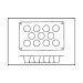 Moule en silicone professionnel Silicon Flex 300x175mm 11 babas 4.5cm