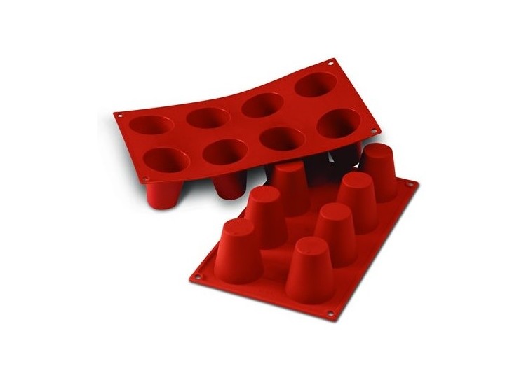 Moule en silicone professionnel Silicon Flex 300x175mm 8 babas 5.5cm