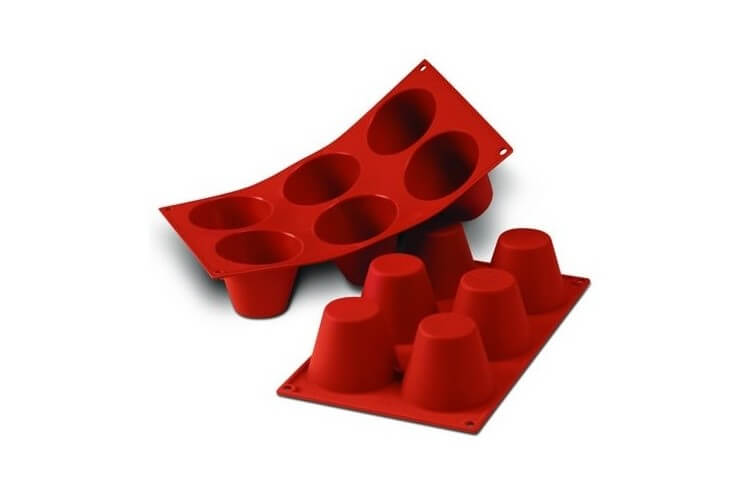 Moule en silicone professionnel Silicon Flex 300x175mm 6 babas 7.5cm