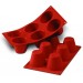 Moule en silicone professionnel Silicon Flex 300x175mm 6 babas 7.5cm