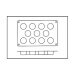 Moule en silicone professionnel Silicon Flex 300x175mm 11 mini muffins 5cm