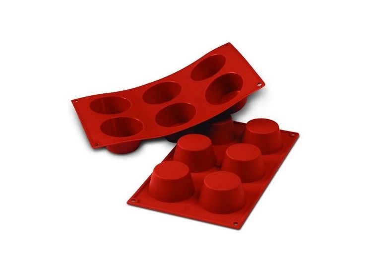 Moule en silicone professionnel Silicon Flex 300x175mm 6 muffins 6.9cm