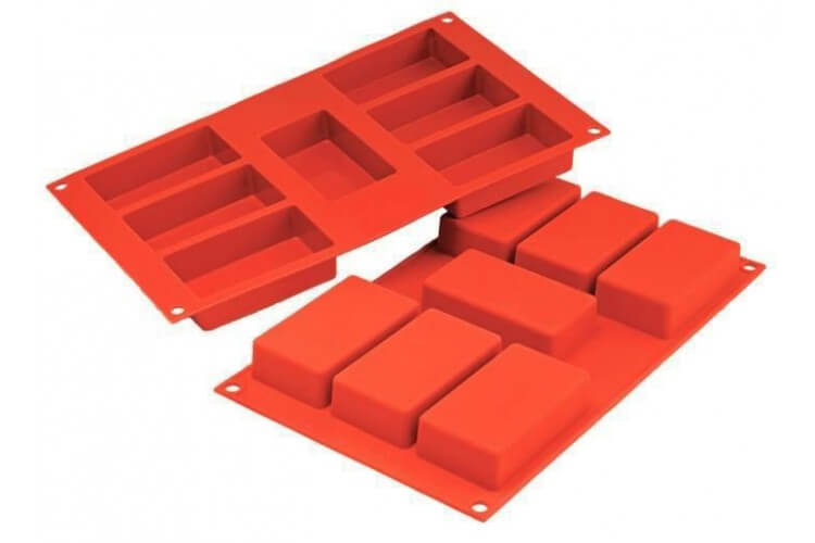 Moule en silicone professionnel Silicon Flex 300x175mm 7 cakes