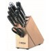 Bloc en bois 6 couteaux forgés + 3 accessoires DICK Premier Plus