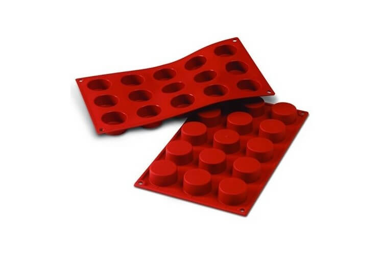 Moule en silicone professionnel Silicon Flex 300x175mm 15 petits fours ronds