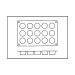 Moule en silicone professionnel Silicon Flex 300x175mm 15 petits fours ronds