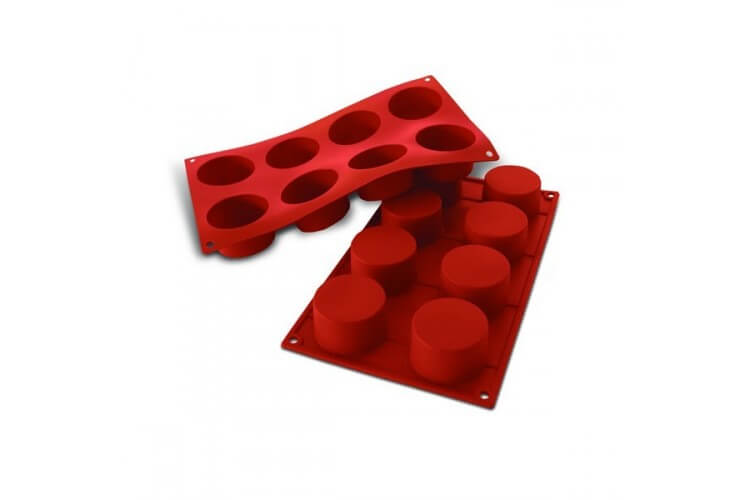 Moule en silicone professionnel Silicon Flex 300x175mm 8 cylindres 90ml