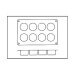 Moule en silicone professionnel Silicon Flex 300x175mm 8 cylindres 90ml