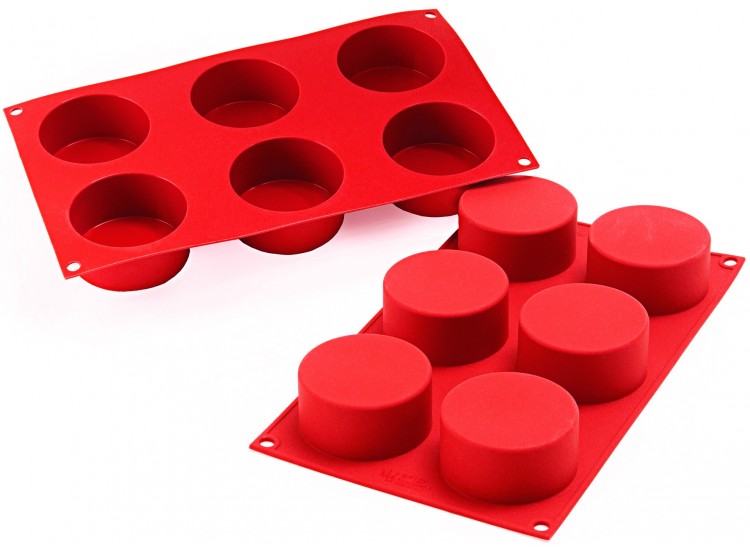 Moule en silicone professionnel Silicon Flex 300x175mm 6 cylindres 133ml