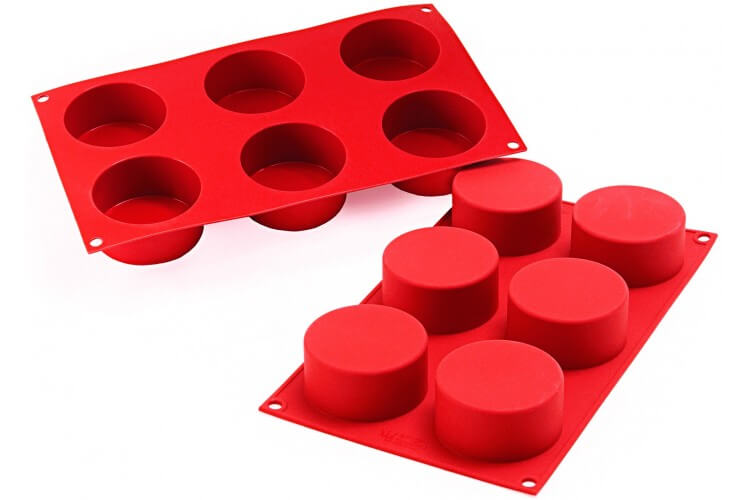 Moule en silicone professionnel Silicon Flex 300x175mm 6 cylindres 133ml