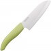 Coffret KYOCERA santoku 14 cm + Eplucheur céramique manches verts