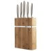 Bloc 5 couteaux inox satiné Richardson "Forme"