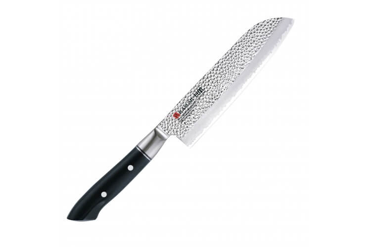 Couteau santoku japonais Kasumi Hammered lame martelée 17.5cm
