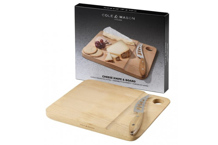 Coffret Plateau à fromage et son couteau Cole & Mason