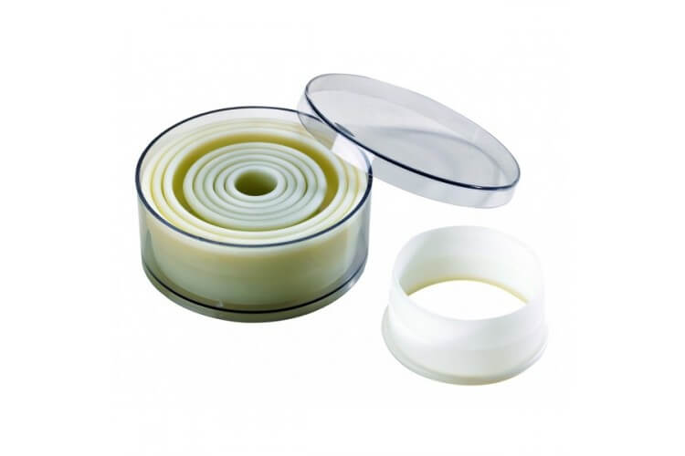 Boite de 9 découpoirs polyglass professionnels ronds unis