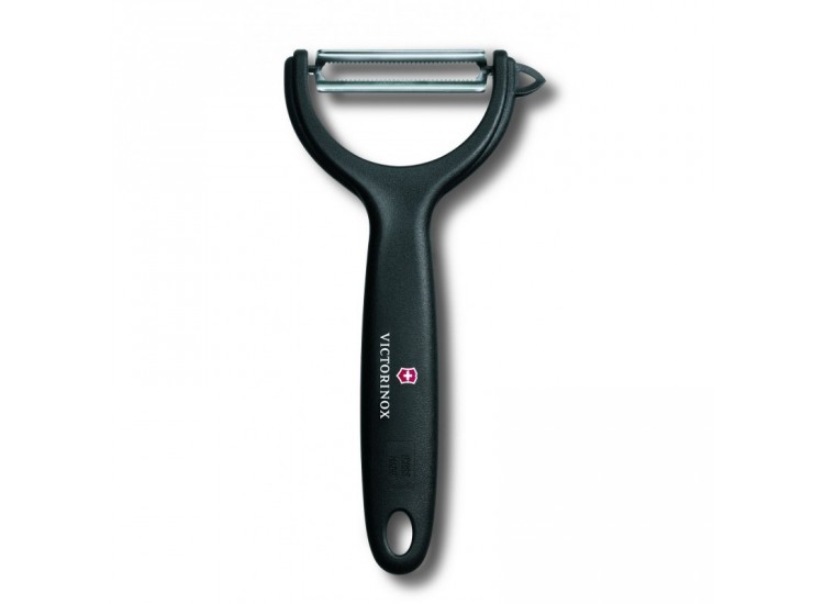 Eplucheur Victorinox vertical &agrave; double denture - Coloris noir