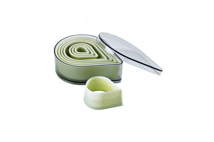 Boite de 7 découpoirs polyglass professionnels forme pointue unie