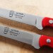 Bloc universel Au Nain Bistronome 4 couteaux à steak élégants manches rouges