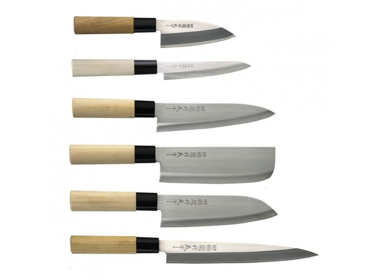 GAMME COMPL&Egrave;TE DE COUTEAUX JAPONAIS TSUBAZO