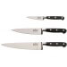 Ensemble de 3 couteaux V. Sabatier : Office 8,5cm + Universel 15cm + Chef 20cm