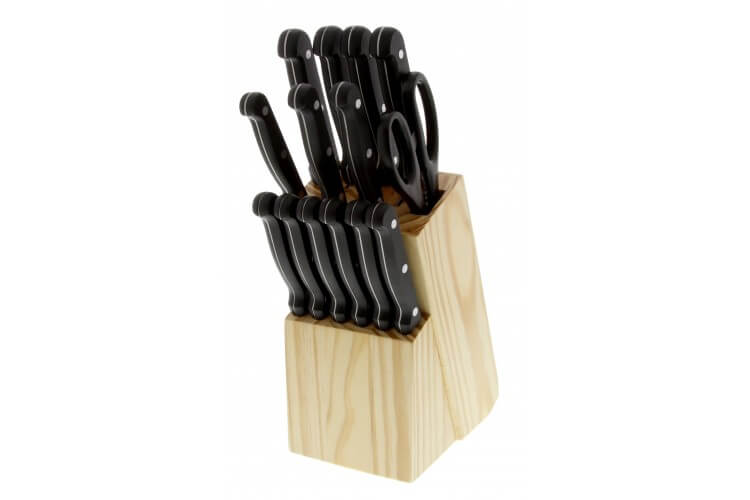 Bloc en bois 17 pièces Pradel Excellence Macao manches rivetés