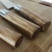 Malette Sabatier International 3 couteaux de cuisine style japonais manche Zebrano