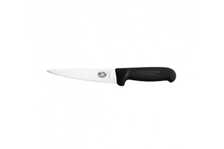 Couteau à désosser/saigner 18 cm, manche fibrox noir Victorinox 5.5603.18