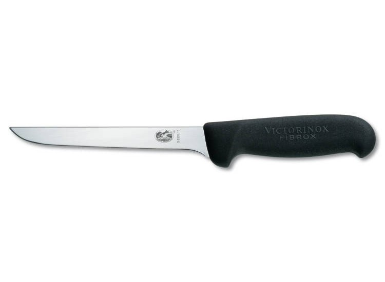 Couteau &agrave; d&eacute;sosser lame us&eacute;e 12cm, manche fibrox noir Victorinox 5.6303.12