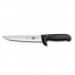 Couteau à saigner/découper 18cm, manche sécurité fibrox noir Victorinox 5.5503.18L