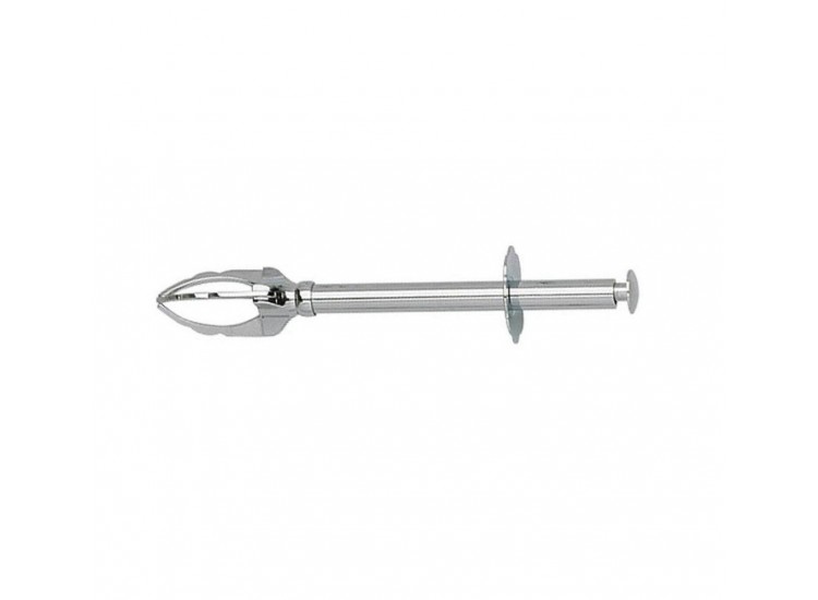 Pince &agrave; sucre fonctionnel 3 griffes unie chrom&eacute;e 12 cm
