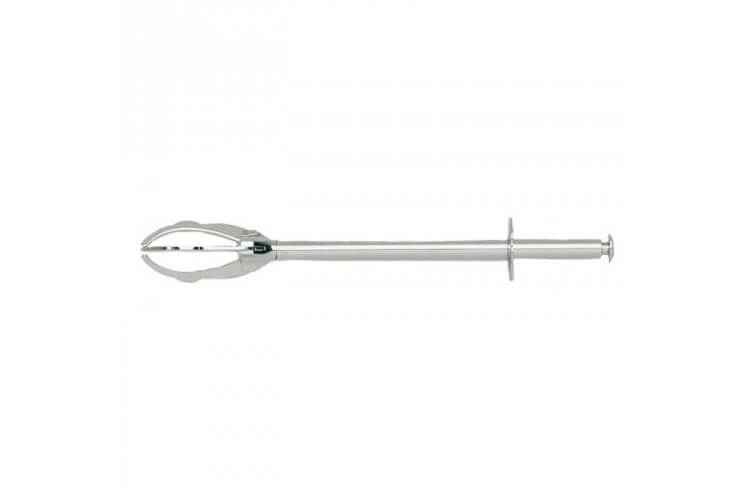 Pince à glace ergonomique 3 griffes unie chromée 21 cm