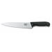 Couteau à découper professionnel Victorinox lame dentée fibrox noir 25cm