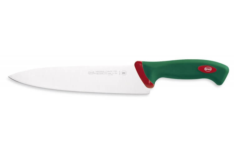 Couteau de chef professionnel SANELLI Premana lame 24cm manche vert