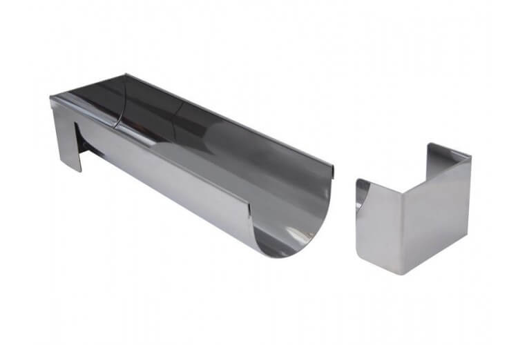 Gouttière ultra-fonctionnelle De Buyer ronde et démontable 30x7.5 cm acier inox