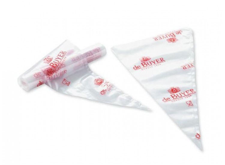 Rouleau de 20 poches &agrave; douilles en poly&eacute;thyl&egrave;ne jetables professionnelles de 40cm