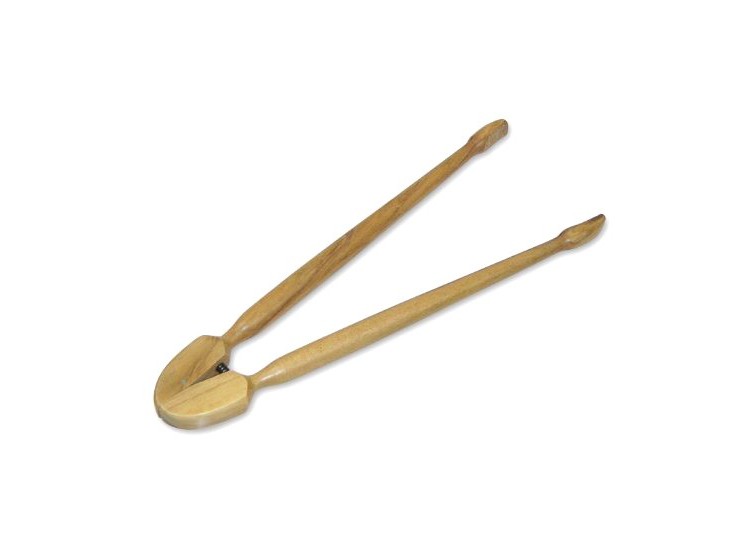 Pince &agrave; cornichons Berard dent&eacute;e en olivier 25cm