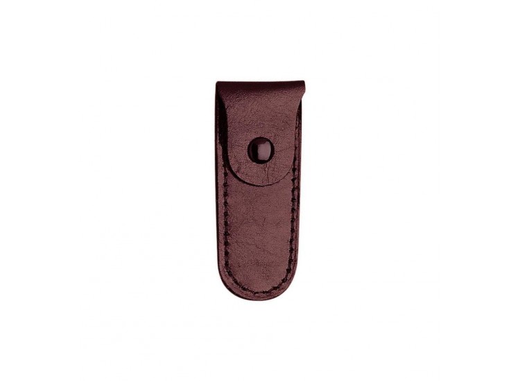 Etui en cuir bordeaux NOGENT pour coupe-ongles "HB" 6cm