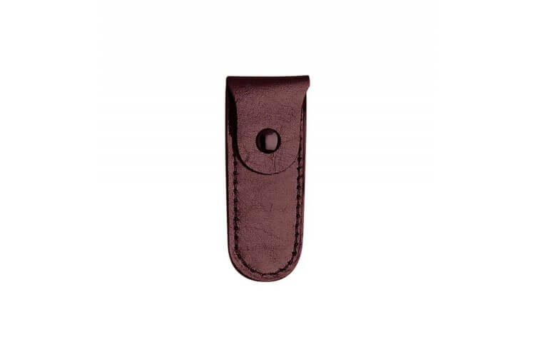Etui en cuir bordeaux NOGENT pour coupe-ongles "HB" 6cm