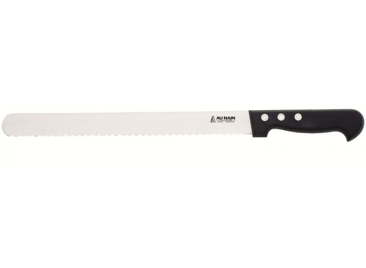 Couteau &agrave; g&eacute;noise / entremets ABS lame demi lune 28cm Au Nain