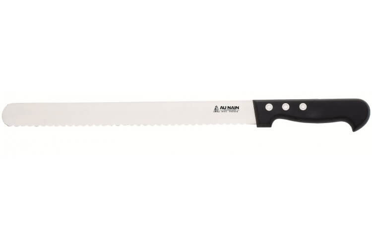 Couteau à génoise / entremets ABS lame demi lune 28cm Au Nain