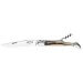 Couteau Laguiole G.David manche façon corne blonde 12cm - tire bouchon intégré