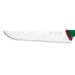 Couteau à poisson professionnel SANELLI Premana lame dentelée 33cm manche vert