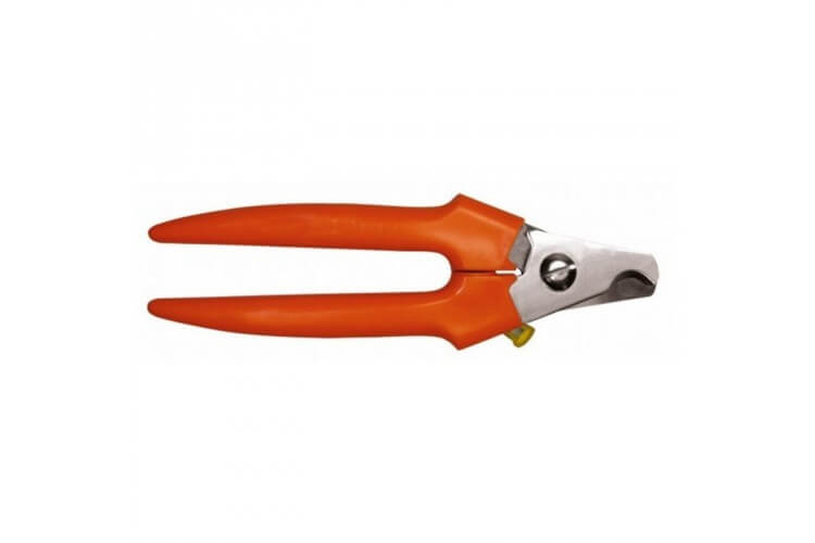 Pince à ongles pour chiens en acier inox 17cm - système à ressort