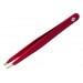 Pince à épiler RUBIS Swiss Line Classic Soft Touch rouge
