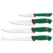 Coffret de 4 couteaux de cuisine professionnels SANELLI manches verts ergonomiques
