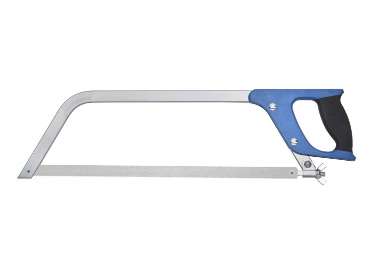 Scie de boucher lame carbone 45cm manche PP bleu