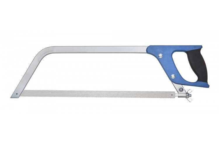 Scie de boucher lame carbone 45cm manche PP bleu